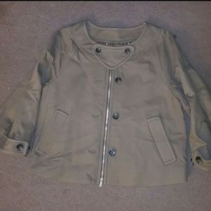 BCBG Maxazria zipup jacket blazer brown M